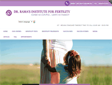 Tablet Screenshot of fertilityindia.com